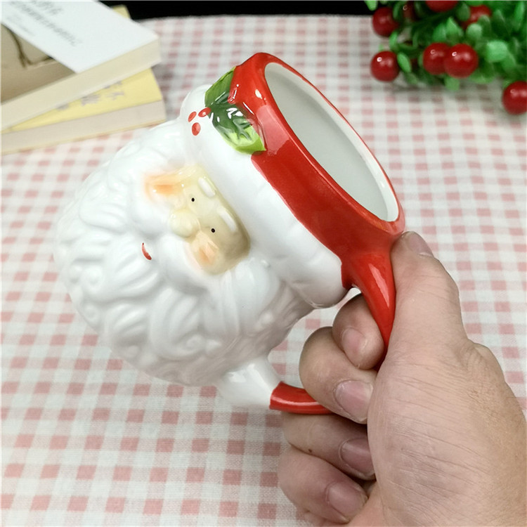Christmas Mug 400ml Creative 3D Modeling Couple Coffee Cup Breakfast Milk Cup Festival Gift Handcrafted Animal Cup