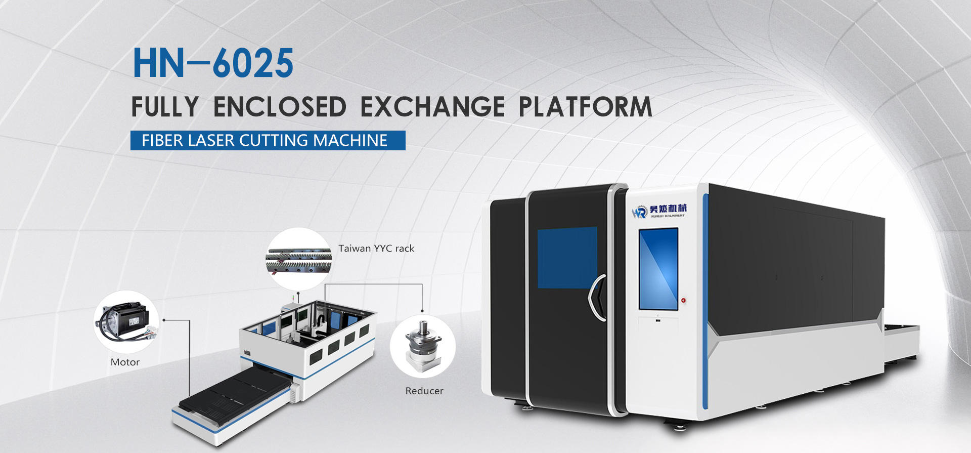Large Envelope Custom Enclosed Fiber Laser Cutting Machine 2000W