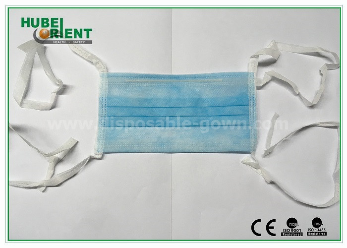 Non Reusable Breathable Double Ties Nonwoven Face Mask
