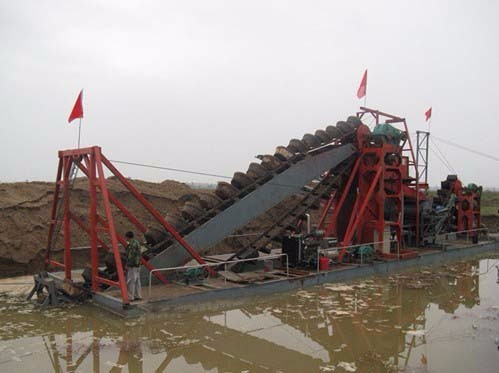 Gravity Separation Chain Bucket 60m3 Sand Dredging Boat Bucket Gold Dredge