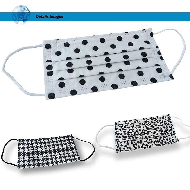 Disposable Earloop Face Masks for Virus Protection and Personal Health