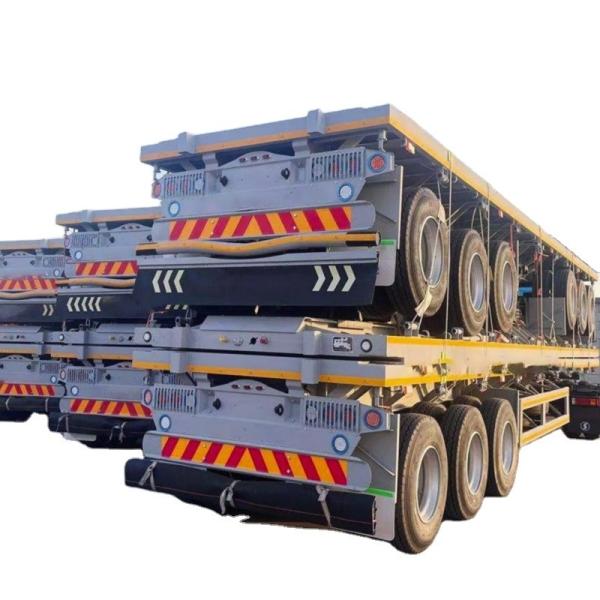 High Efficiency Shipping Container Semi-Trailer Blue 30-80 Tons 2 3 4 Axles