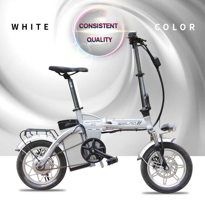 Portable Concise Mini 14 Inch Electric Bike Wear Resistant Plastic Pedal