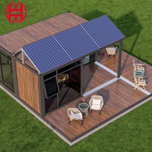 Modular Prefabricated Tiny Container House with Detachable Container Solar