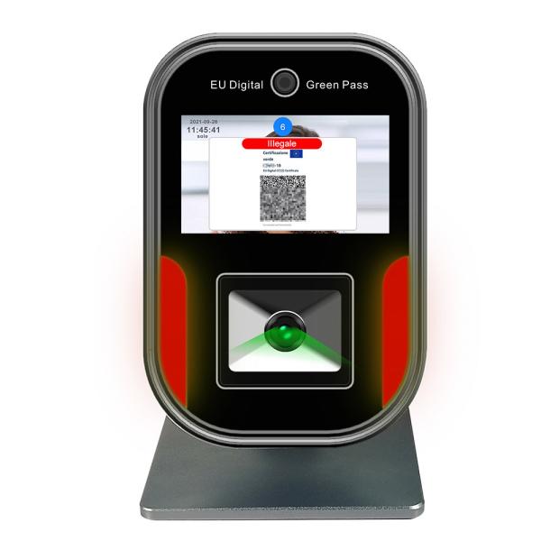 5 inch display health management HongKong QR Code scanner Hongkong green pass