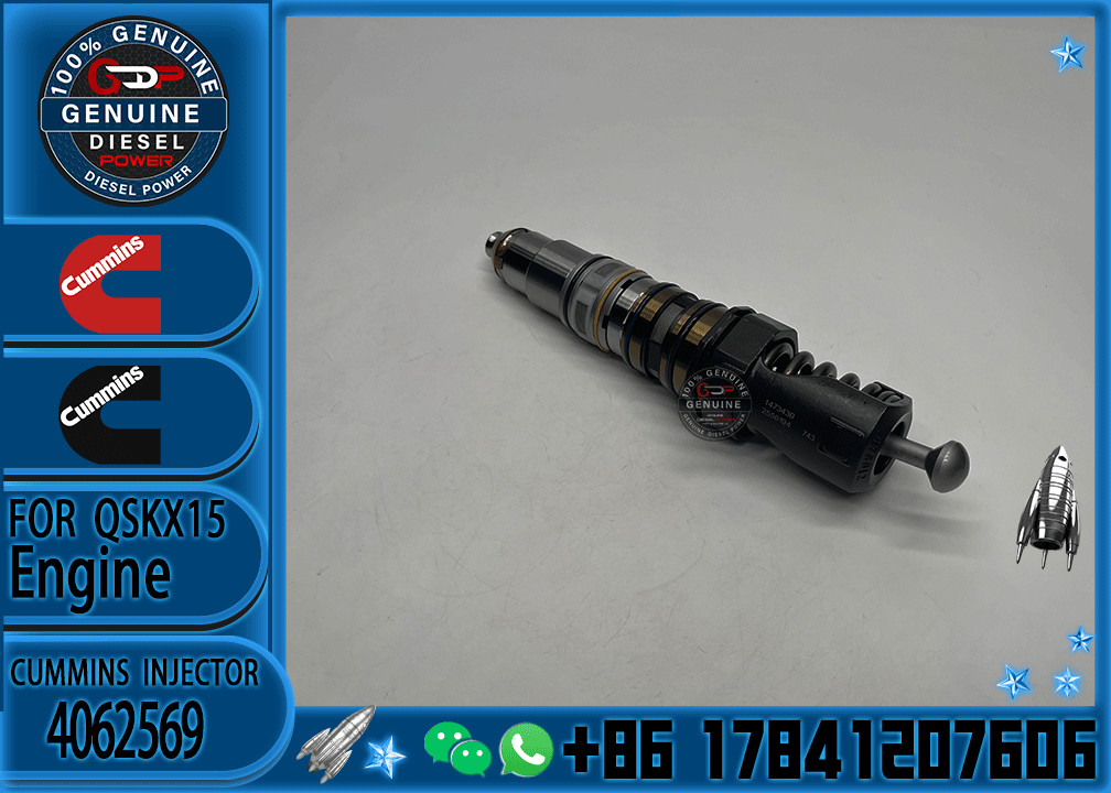 Common Rail Fuel Injector 4062569 1521978 1764364 4030364 4088723 4954434 For CUMMINS QSX15 ISX15 X15