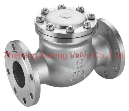 Stainless Steel Flange Connector BS970 Straight S/S Swing Check Valve