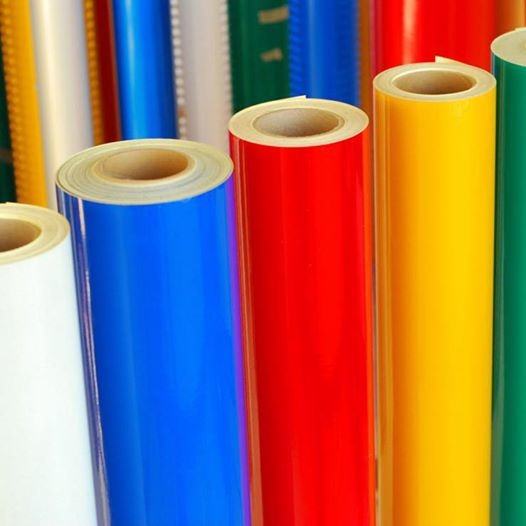 UV Resistant 1 Year Durable Reflective Vinyl Sheeting 1.24/0.62x45.7m With Different Colors