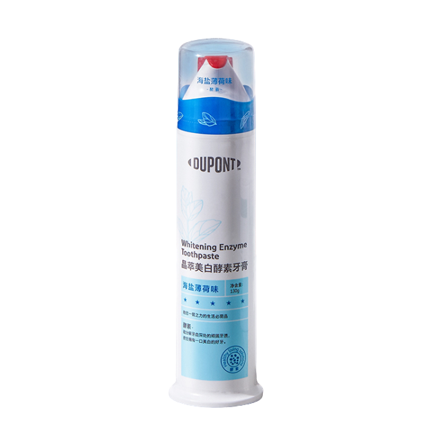 Cosmetic Packaging Tube 100ml Pp Airless Pump Toothpaste Container with Transparent Lid