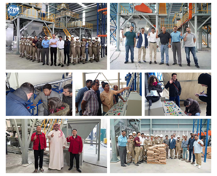 Dry Powder Mortar Production Line Wall Putty Skim Coat Sand Cement Mixer Ceramic Tile Adhesive Making Machine