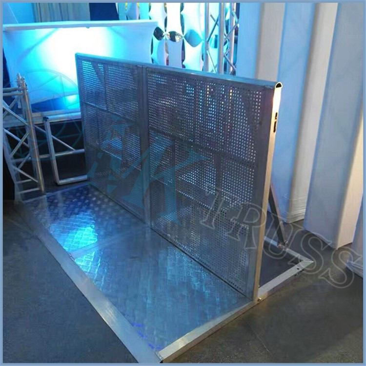 6061-T6 Aluminum Concert Stage Barrier 1.27m*1.0m*1.2m Unit Size