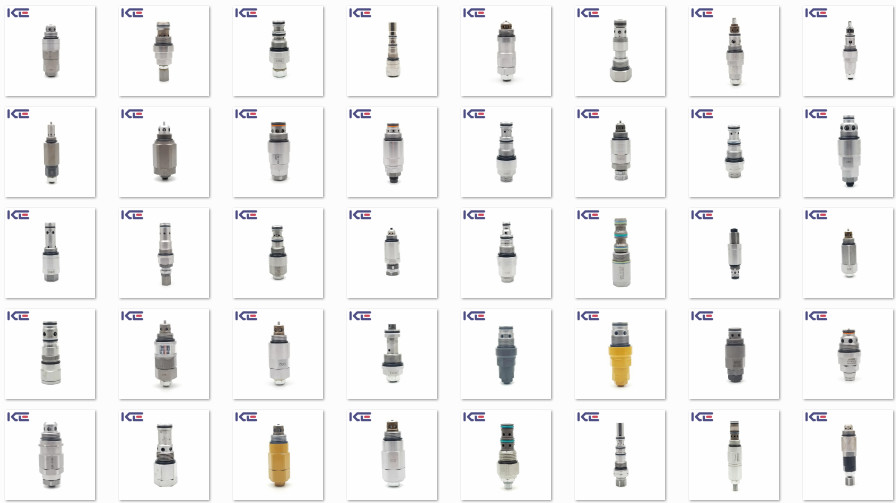 Hydraulic Main Excavator Relief Valve 2436R837F3 For Sk120-1