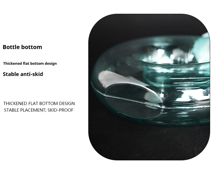 Circular Ring-shaped Creativity Bracelet Beverage Plastic PETG Bottle Leakproof Travel Round Drinking Bottle
