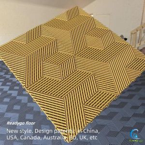 40x40cm Interlocking Shop Floor Mats Anti Slip Plastic Garage Floor Mats