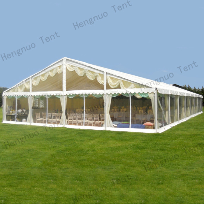SGS Certified 40*100ft Waterproof Garden Marquee Aluminum Frame 500 People Capacity