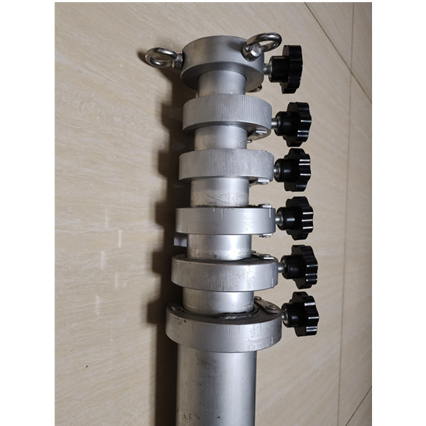Hand Push Up Telescopic Antenna Mast Locked by Flexible Tip