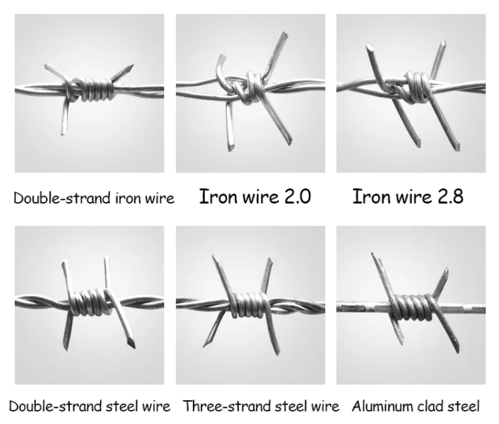 Protecting Mesh 500m Electric Hot Dipped Galvanized Barbed Wire with Electro Galvanized
