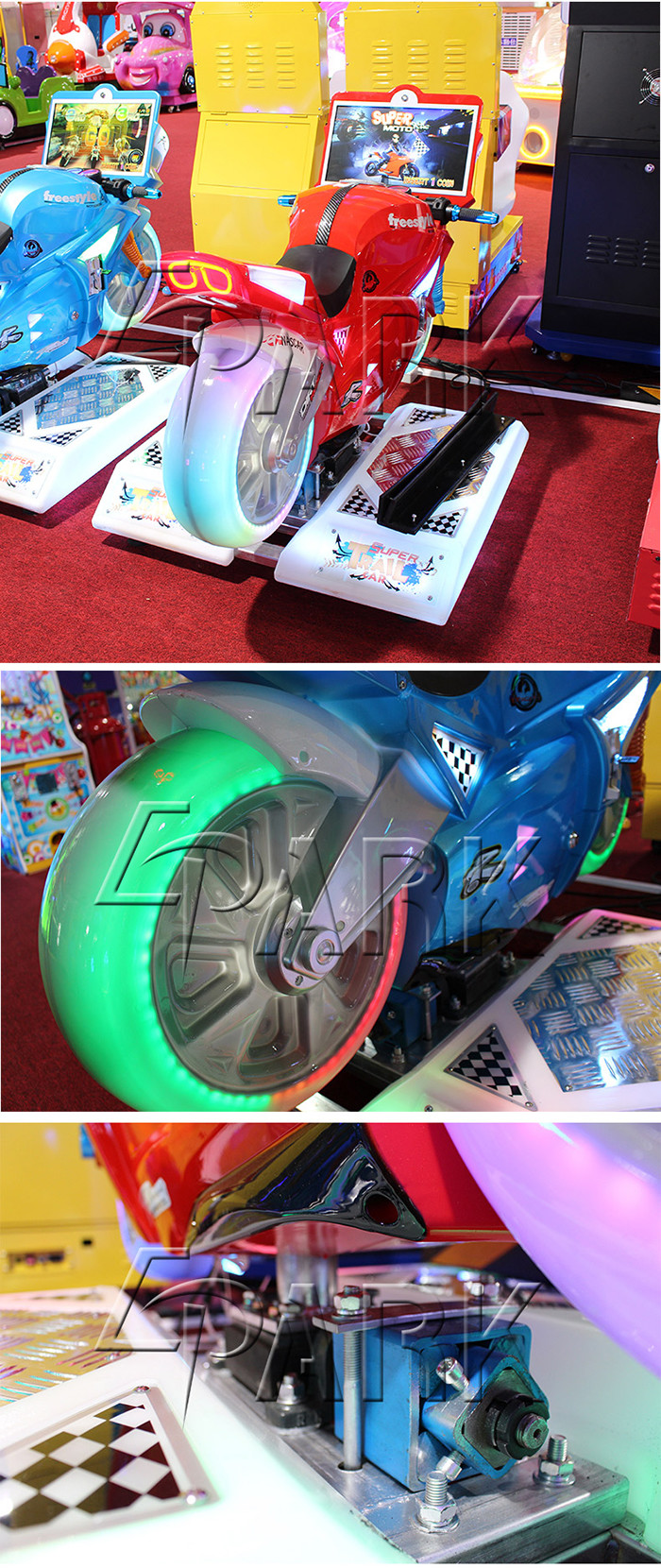 wifi online Motorbike Driving Video racing game Machine 22 Inch Screen Around School