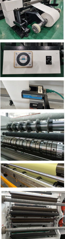 Full Automatic Slitting And Rewinding Machine For Paper Roll / Plastic Film