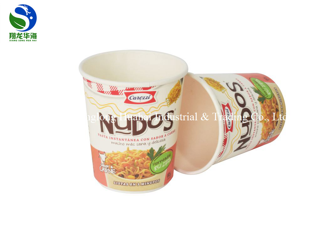 White 35OZ Disposable Paper Soup Bowls Bulk Paper Noodle Bowls For Chocolate
