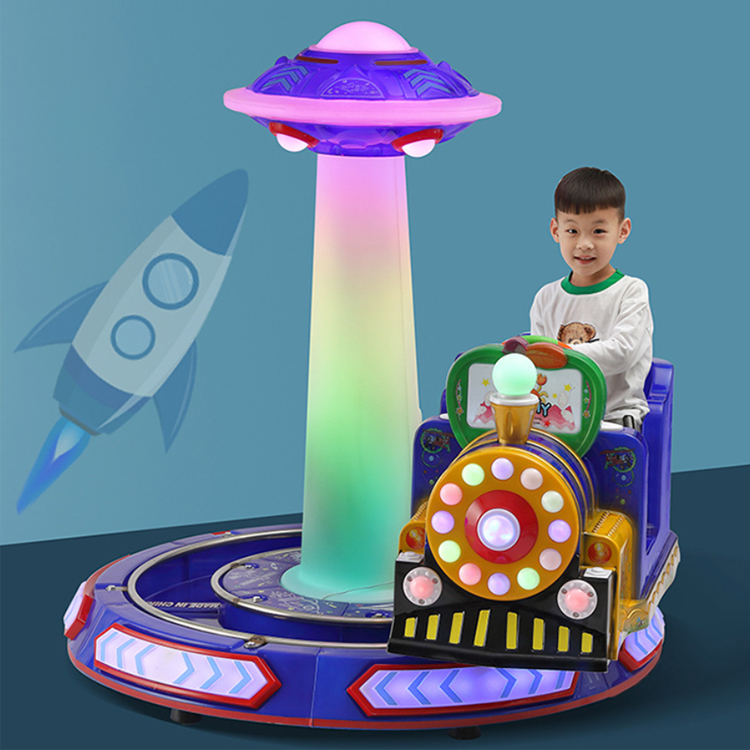 Dreamland coin operated kids electric amusement track train rides for indoor video game center