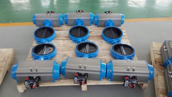 rotary air torque rack and pinion actuadores neumáticos control butterfly valve