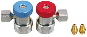 134A environmental protection Paper carton Gauge set with straight quick connector 2196 pipe pressure 600PSI-3000PSI