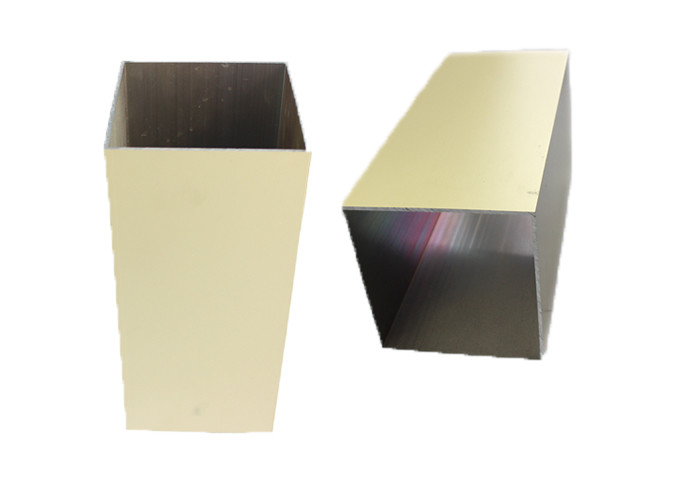Multifunctional Powder Coated Aluminium Extrusions 6063 Square Aluminum Tubing