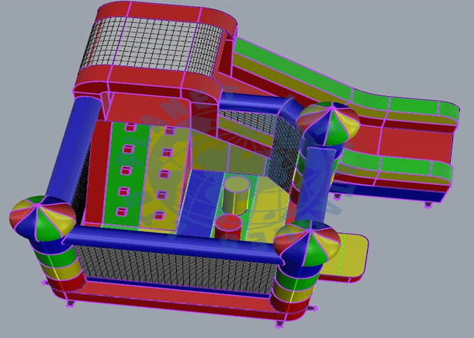 Home ASTM 4*4.5*3.7M Inflatable Combo Bounce House