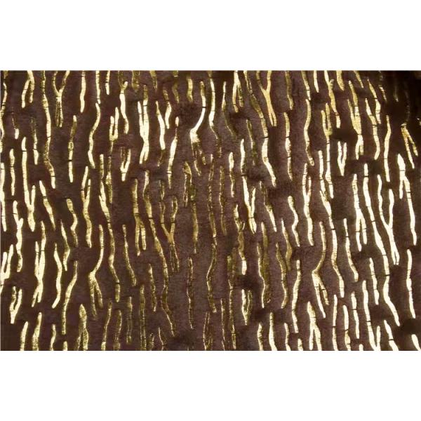Recycled Factory Direct Sale Cheap Custom Soft 100 Polyester Recycled PV Velvet Fabric for Sofa, Polyester Golden Bronze Fabric