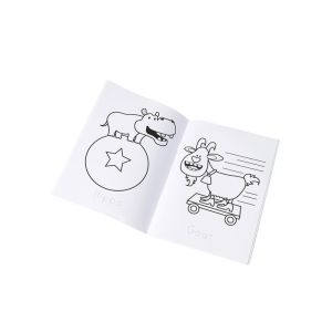 Chlid Customized Paperback Book Printing Saddle Binding With Logo CMYK Color