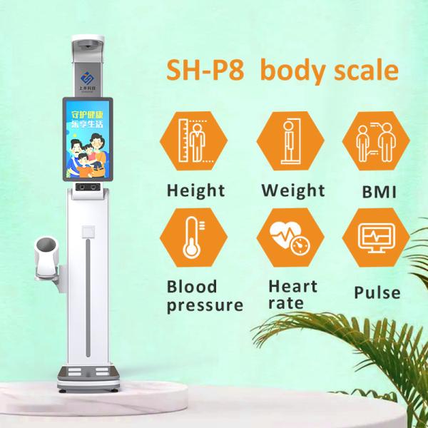 Ultrasound Blood Pressure Bmi Body Height And Weight Scale 24.0 Inch Large Lcd