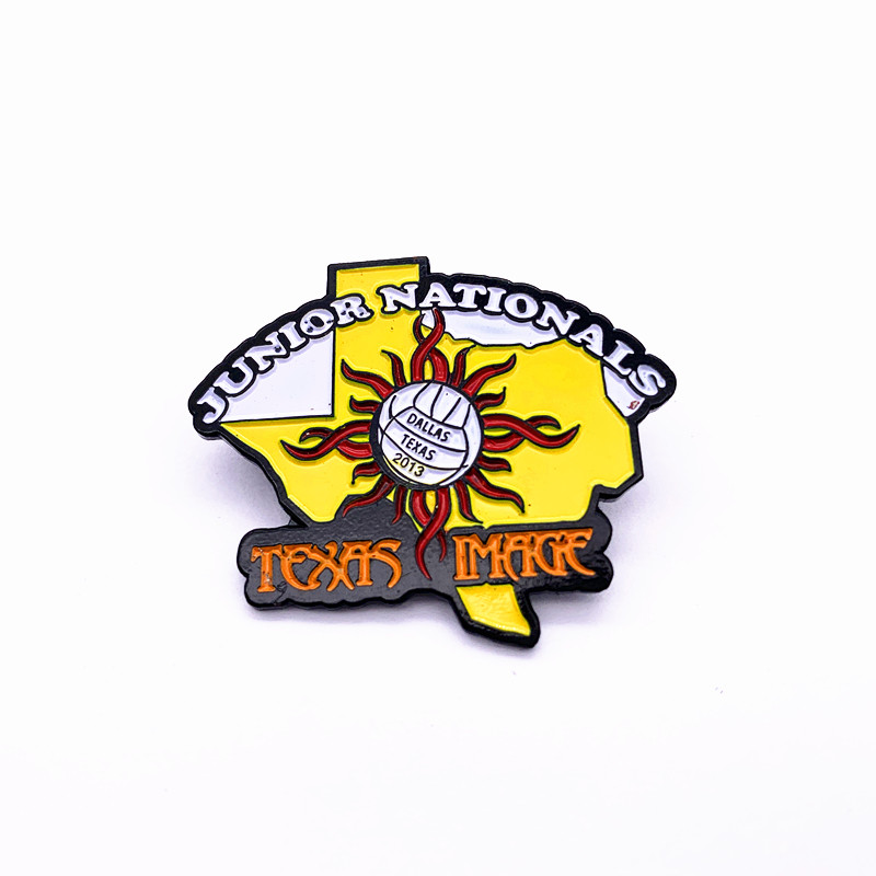 Custom Souvenir Pin Badges , Flag Style Iron Soft Enamel Pin Manufacturer
