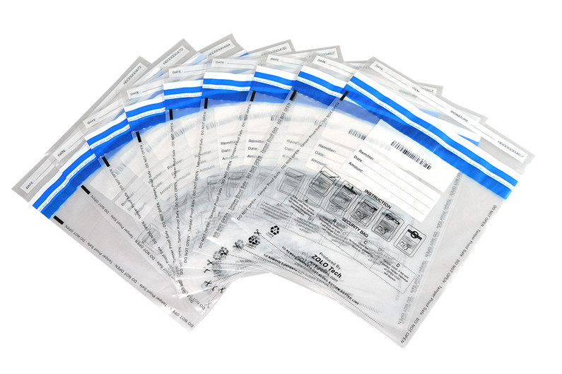 Custom Logo Envelopes Tamper Proof Poly Bags Clear Security Bags For Mailing