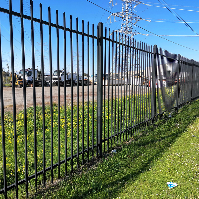 Home Garden tubular pool fencing Aluminum Profile Fence Black steel fence