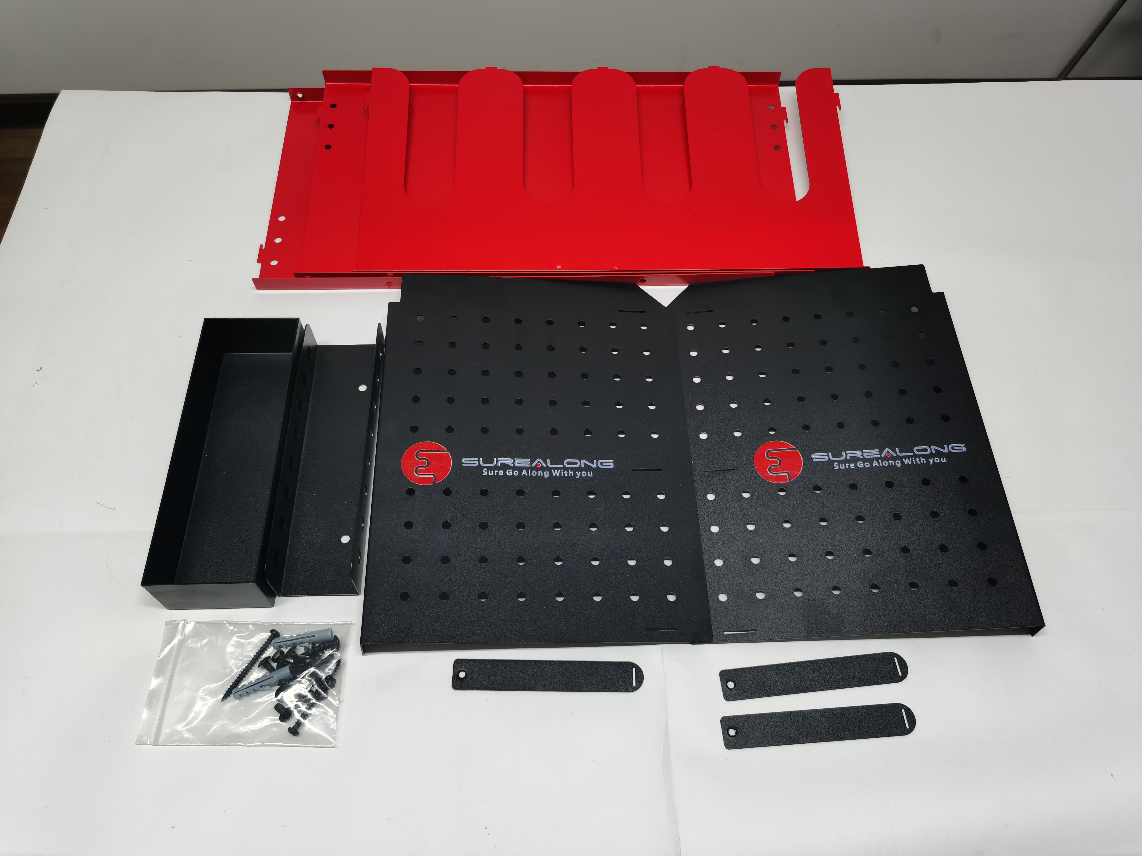 Pegboard Power Tool Organzier Wall Mount Garage Utility Shelf for Cordless Tool Storage