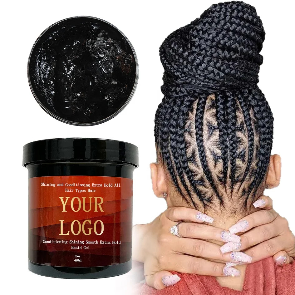 16oz Wax Styling Tamer Edge Control for Black Hair No Flaking Edge & Braid Gel Original Twist Collection Smooth Extra Firm Hold