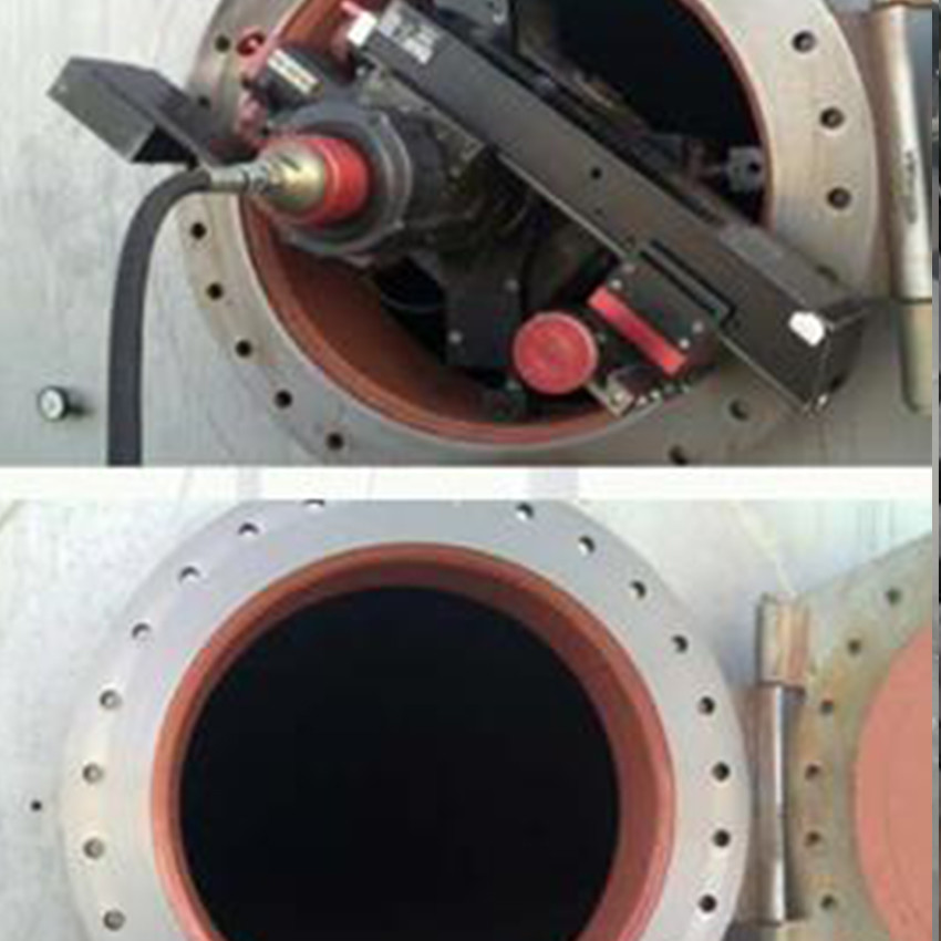 Flange Electric Pipe Beveling Machine 42r/Min Cutting