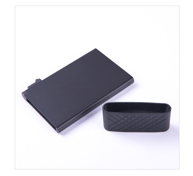 Low MOQ Pop up Card Case RFID Blocking Business Card Holder with Cash and Metal Cards