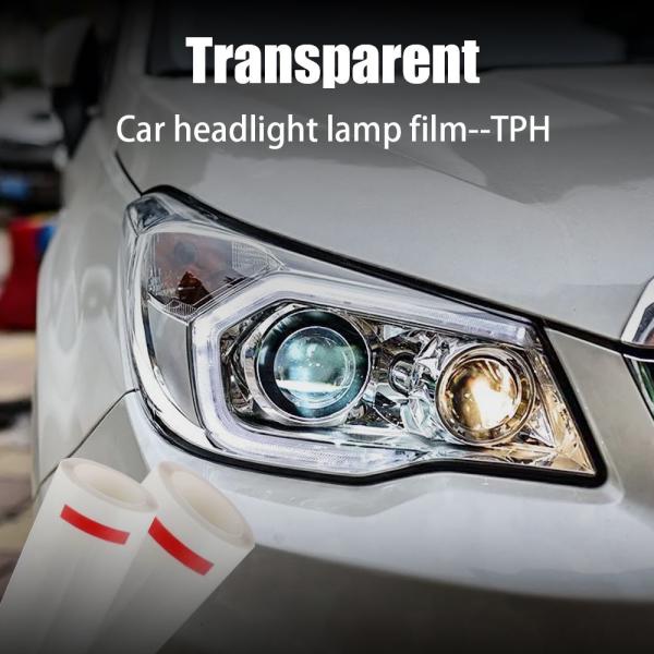 Hydrophobic TPU Self Healing Car Light Film Transparent 0.3*15m Scratch