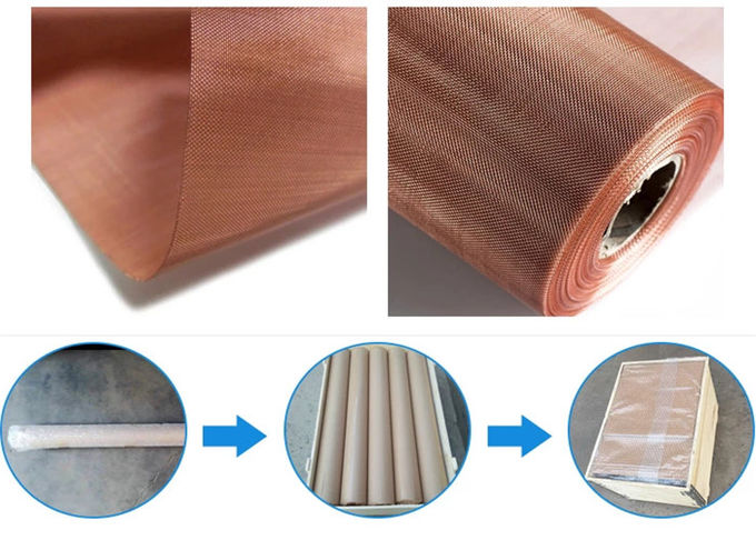 Wear Resisting Shielding 15 20 Magnetic Phosphor Bronze Wire Mesh Copper Woven