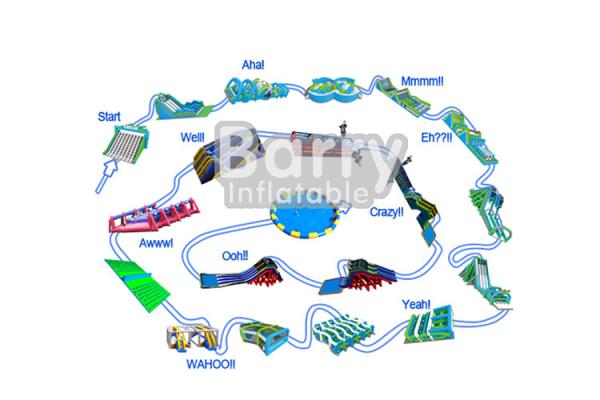 Extreme Inflatable 5k Run For Adults / Commercial Event Inflatable Obstacle
