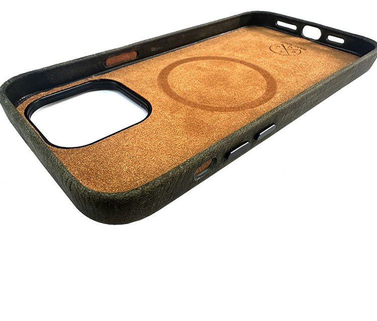 Top- Genuine Crazy Horse Leather Case for Apple iPhone 13/14/15 Compatible For Iphone