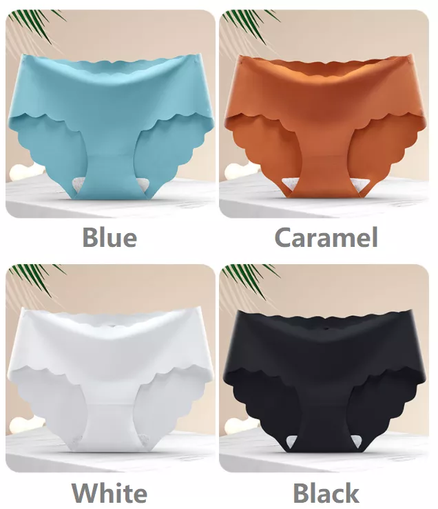 M-XXL Ice Silk Seamless Underwear One Piece Breathable Women Underwear