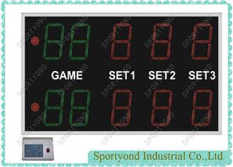 Sports Electronic Tennis Scoreboard With Wireless RF Control , Gymnasium