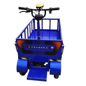 China Logistic Warehouse Electric Flatbed Trolley Flat Bed Loading 800kg on sale