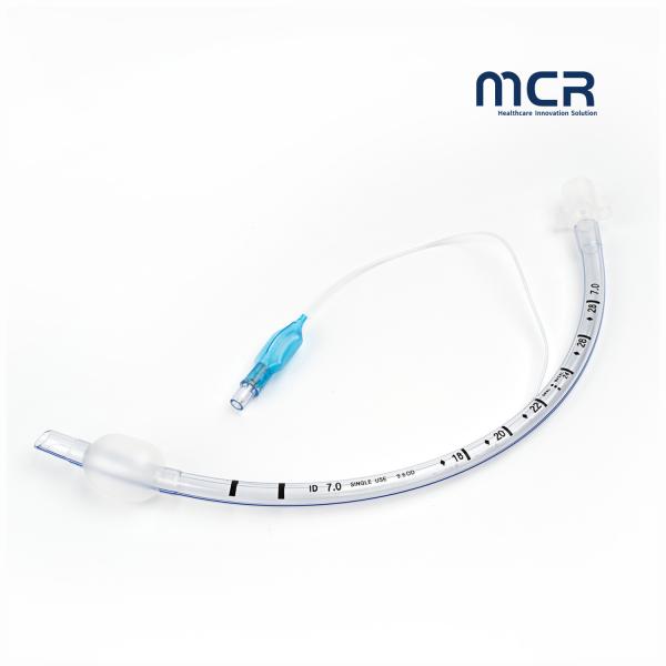 Transparent PVC Endotracheal Tube with Balloon Tip and Standard 15mm ISO