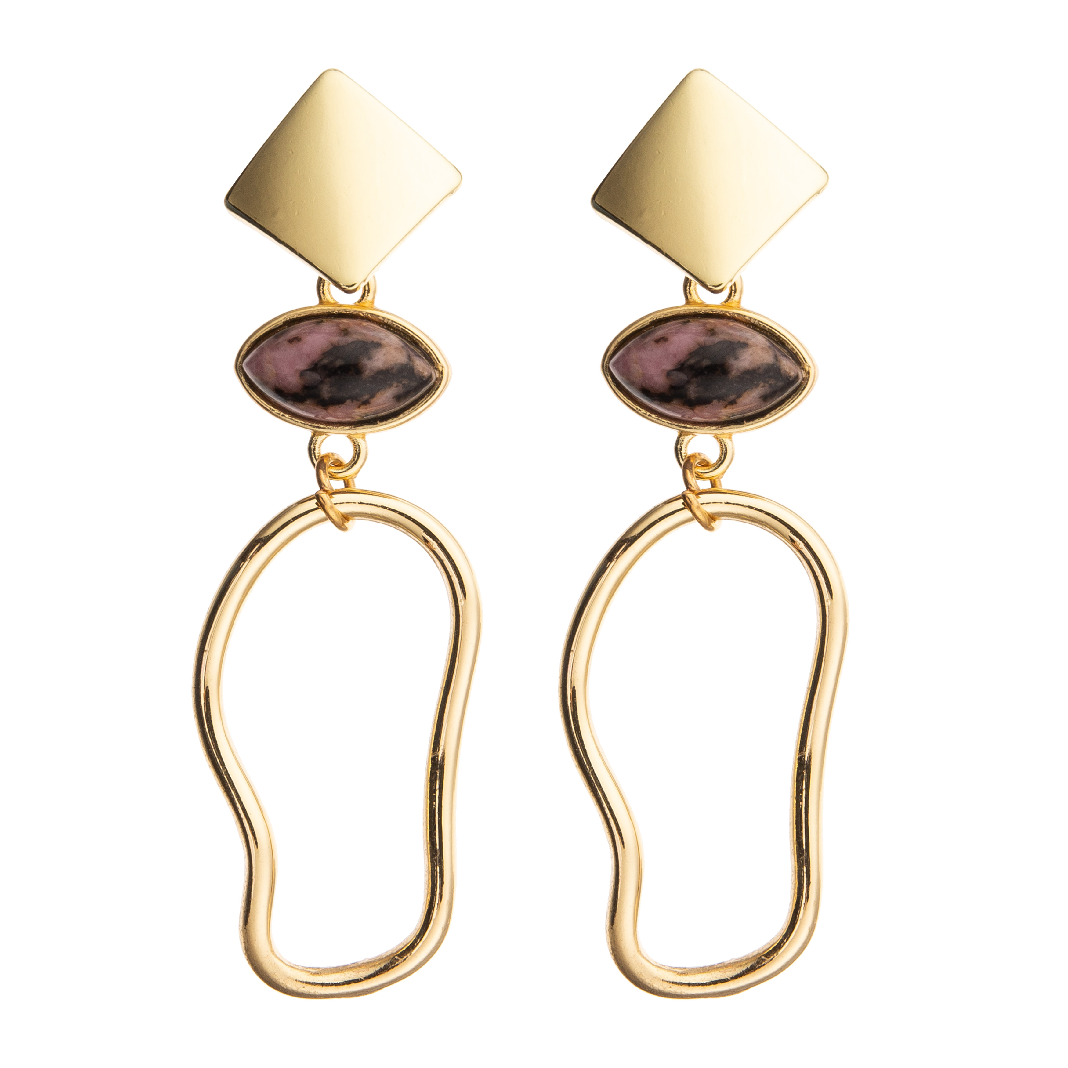 Metal Irregular Geometric Disc Pendant Earrings Tassel Dangle Drop Earrings