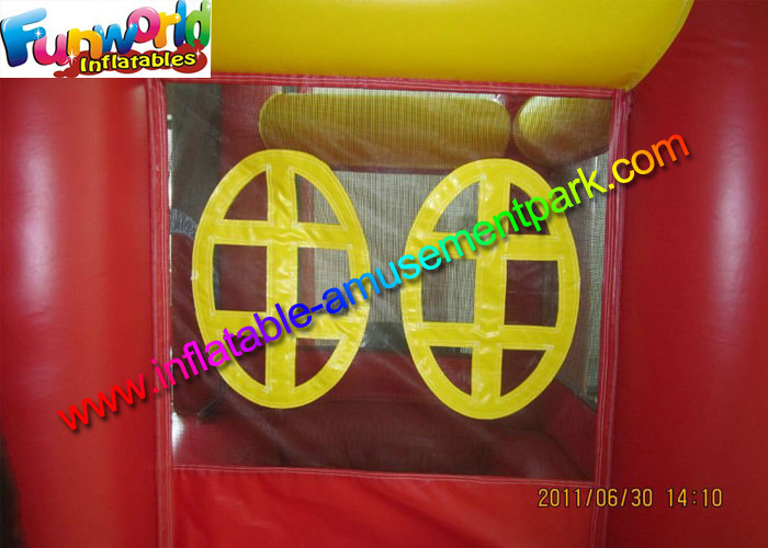 Mickey Mouse Inflatable Bounce Houses , Small Jumping Castle With Repair Kit