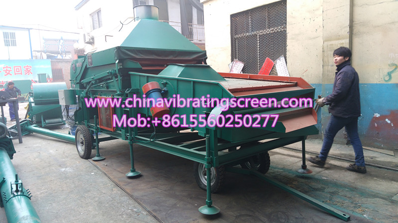 Large wheat sunflower seed miscellaneous mildew removal cleaning machine